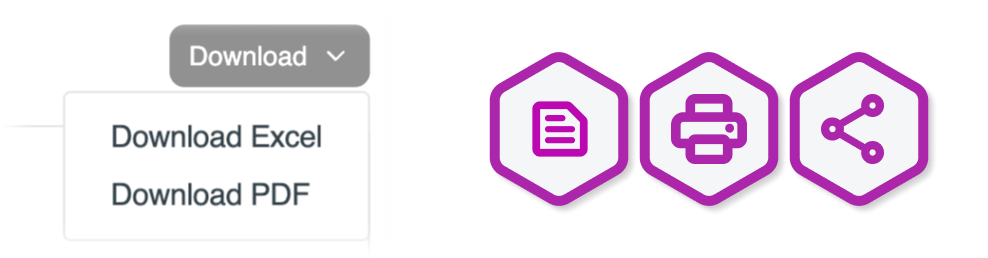 Clean exports & sharing